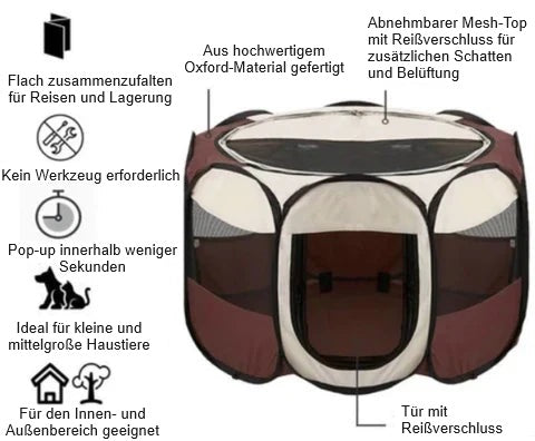 Heidi | Tragbares Haustierzelt zur Stressreduzierung