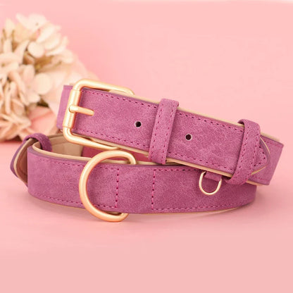 Helga Verstellbares Leder hundehalsband