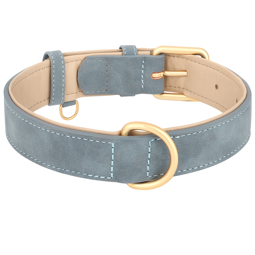 Helga Verstellbares Leder hundehalsband