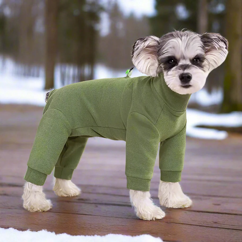 Matti Weicher Fleece-Jumpsuit für Hunde