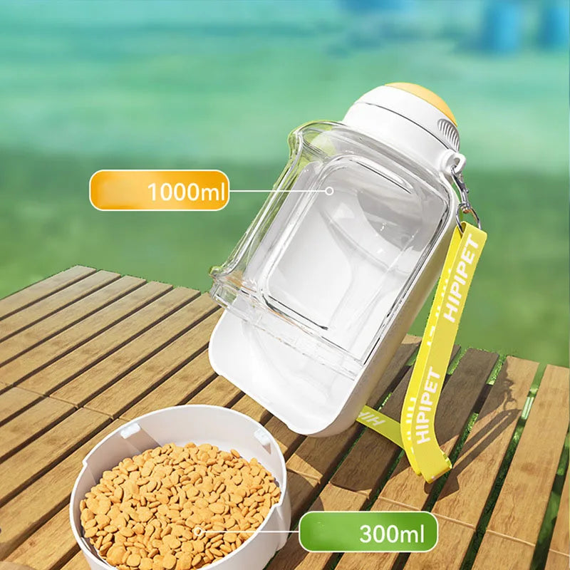 Dax | 2-in-1 Trinkflasche mit Hundefutternapf für unterwegs