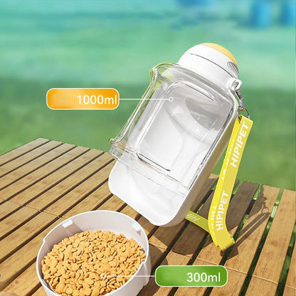 Dax | 2-in-1 Trinkflasche mit Hundefutternapf für unterwegs
