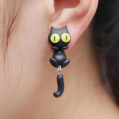 Tapsi | Elegante Ohrringe mit Katzencharme