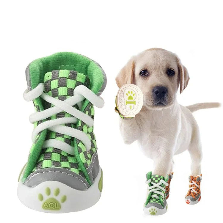 Zevvon | Hundeschuhe für den Sommer mit Grip und luftigem Baumwollgewebe