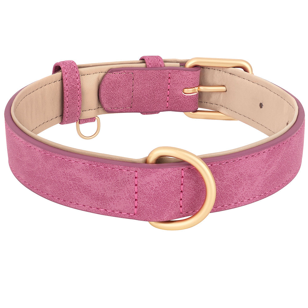 Helga Verstellbares Leder hundehalsband